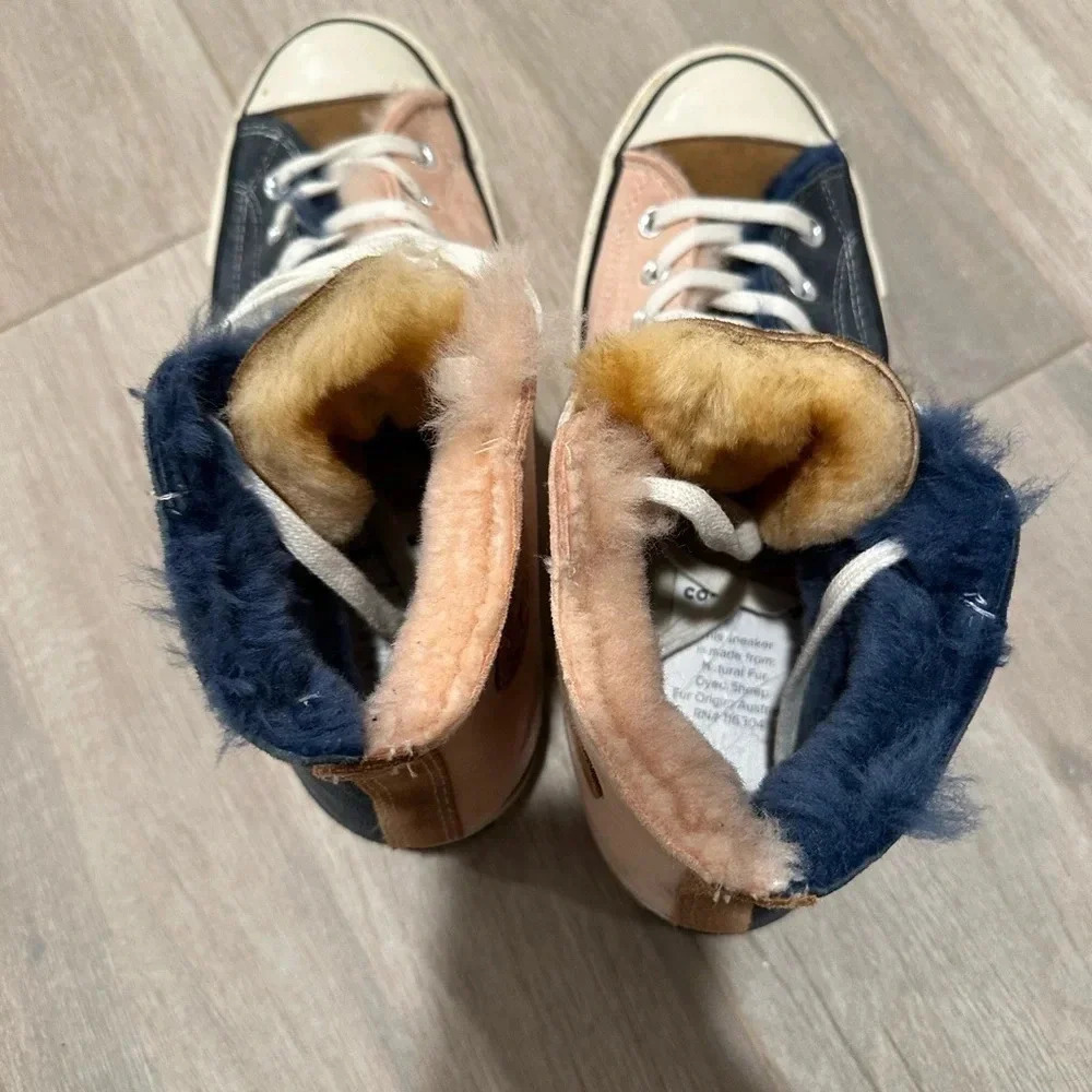 Converse Chuck 70 Blue and Pink Fur - Picture 4 of 6